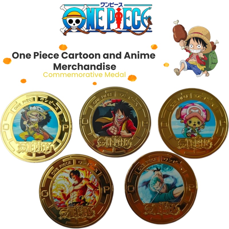 عملة تذكارية معدنية إبداعية لش - مراجعة Anime One Piece Merchandise وسعره