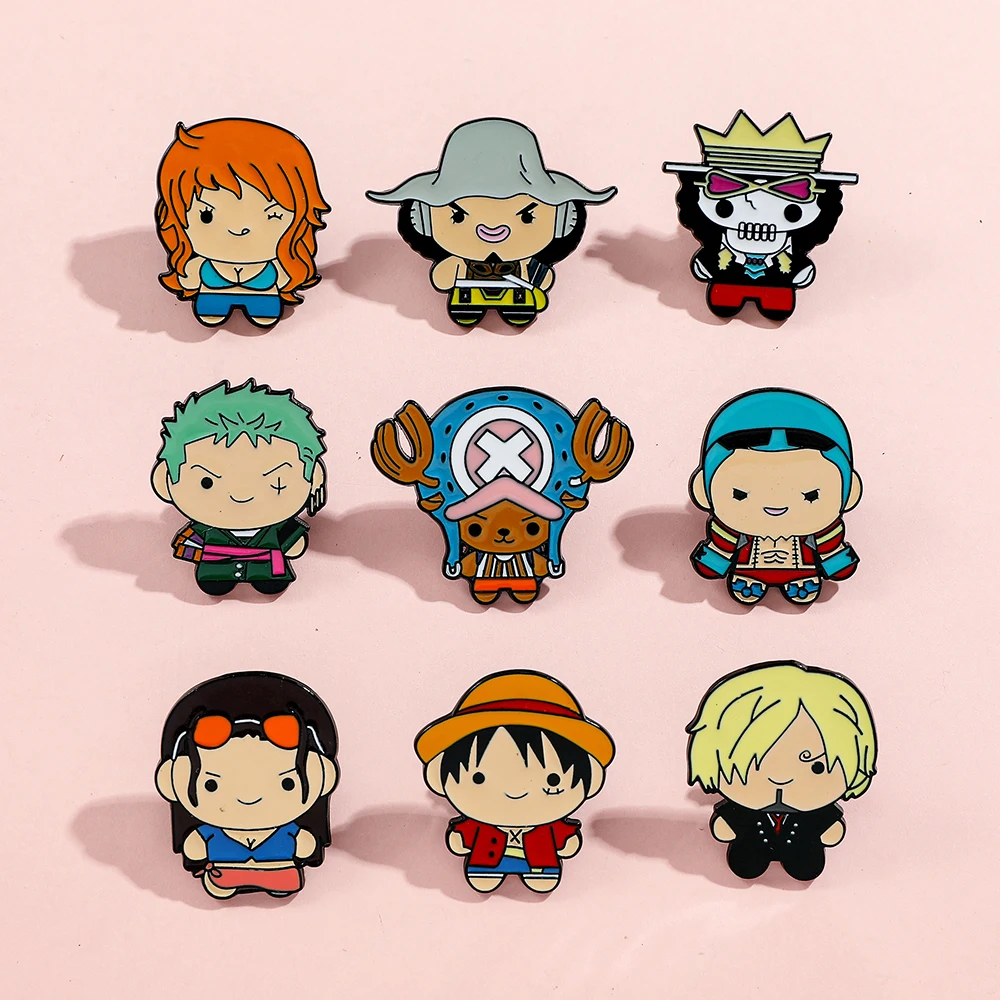 9 قطع دبابيس كرتونية إبداعية م - مراجعة Anime One Piece Merchandise وسعره