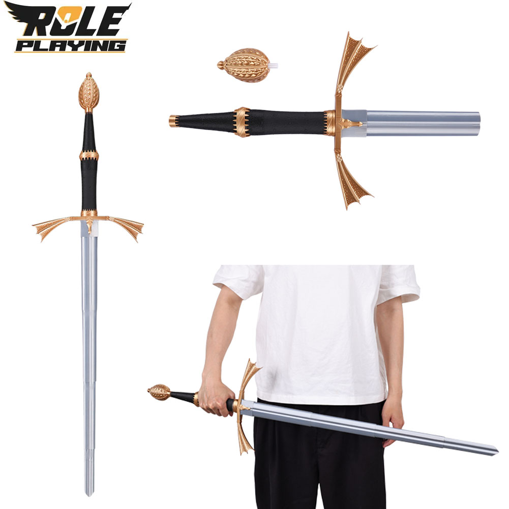 سكين بلاستيكي فضي قابل للسحب ل - مراجعة Cosplay Prop Sword وسعره