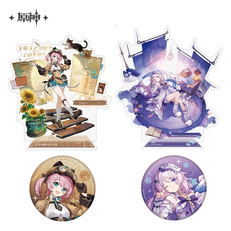 مجموعة دبابيس وحوامل شخصيات أن - مراجعة Charlotte Anime Merchandise وسعره