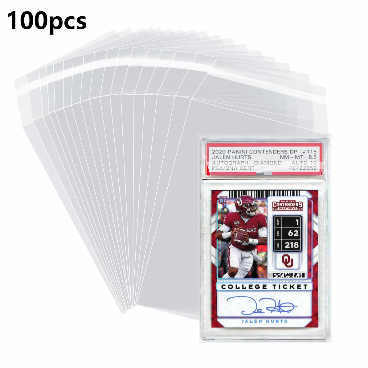 100 قطعة من الأغلفة لبطاقات ال - مراجعة Collector Card Sleeve وسعره