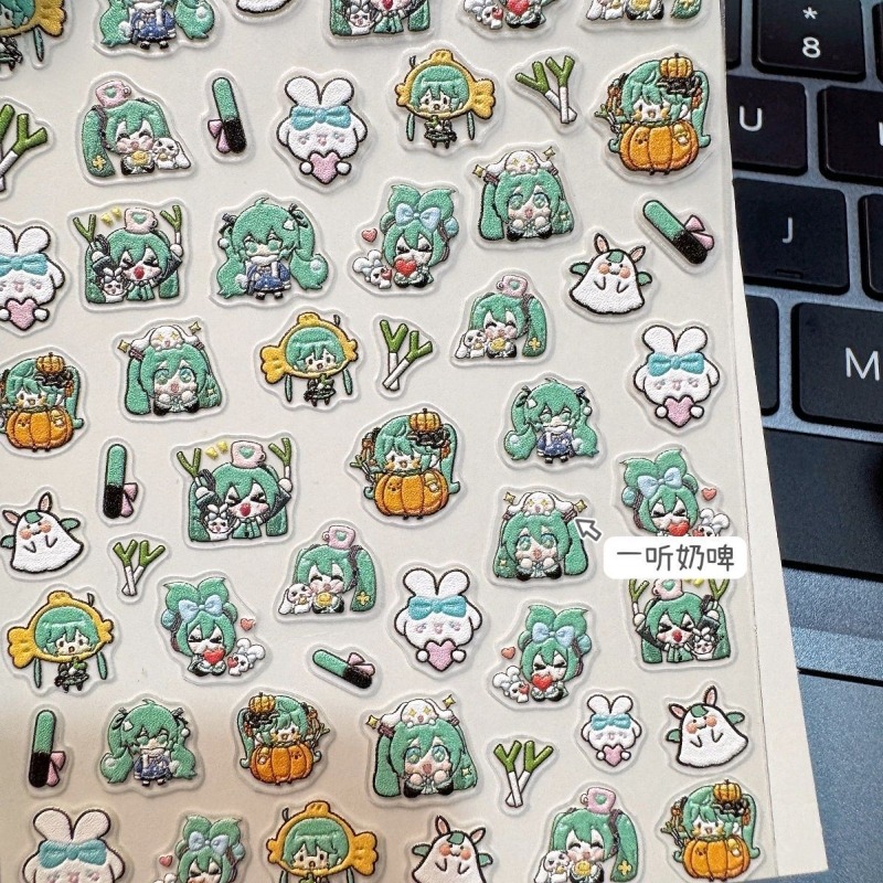 ملصقات أظافر لطيفة بتصميم هاتس - مراجعة Anime Merchandise Nepal وسعره
