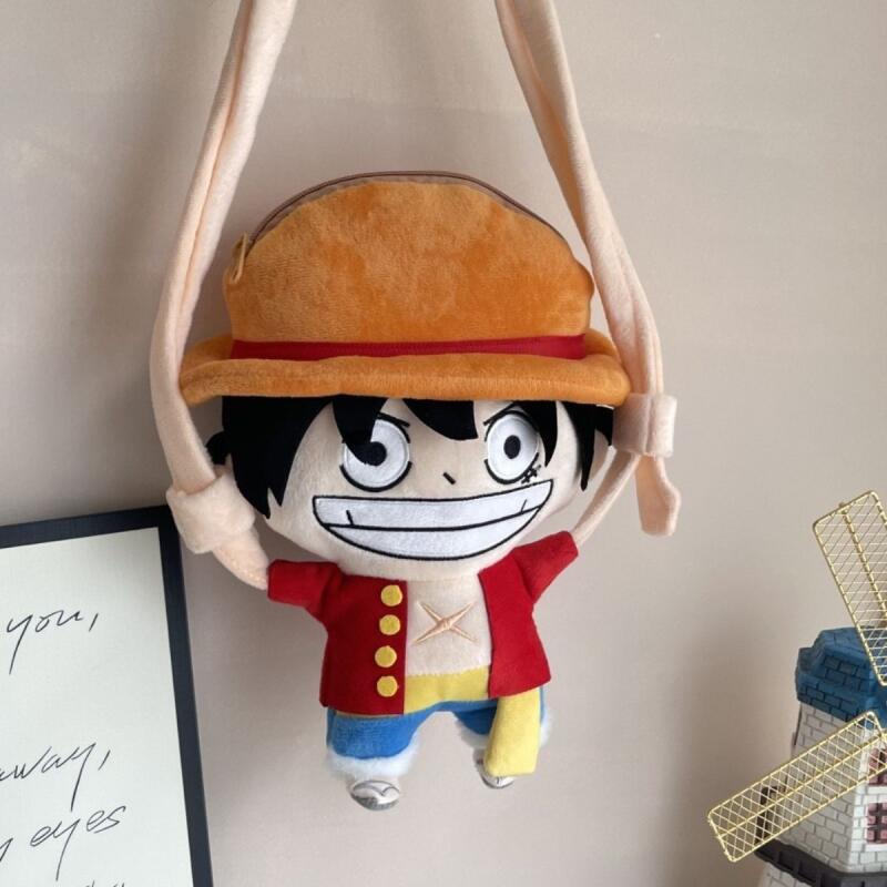 حقيبة كتف جديدة من القطيفة بتص - مراجعة Anime One Piece Merchandise وسعره