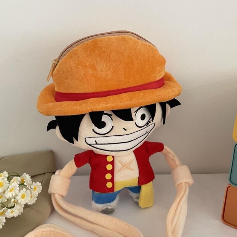 حقيبة كتف جديدة من القطيفة بتص - مراجعة Anime One Piece Merchandise وسعره