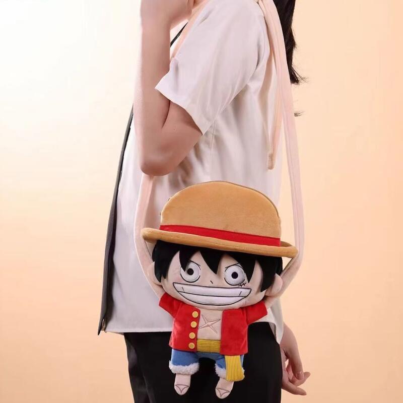 حقيبة كتف جديدة من القطيفة بتص - مراجعة Anime One Piece Merchandise وسعره