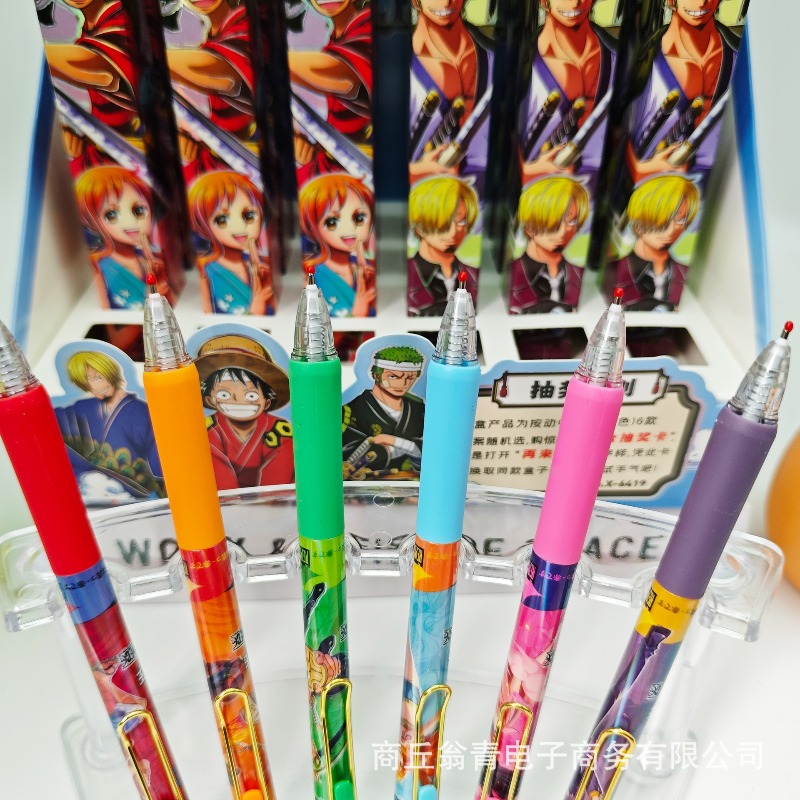 24 قطعة من أقلام الجل الجديدة  - مراجعة Anime One Piece Merchandise وسعره