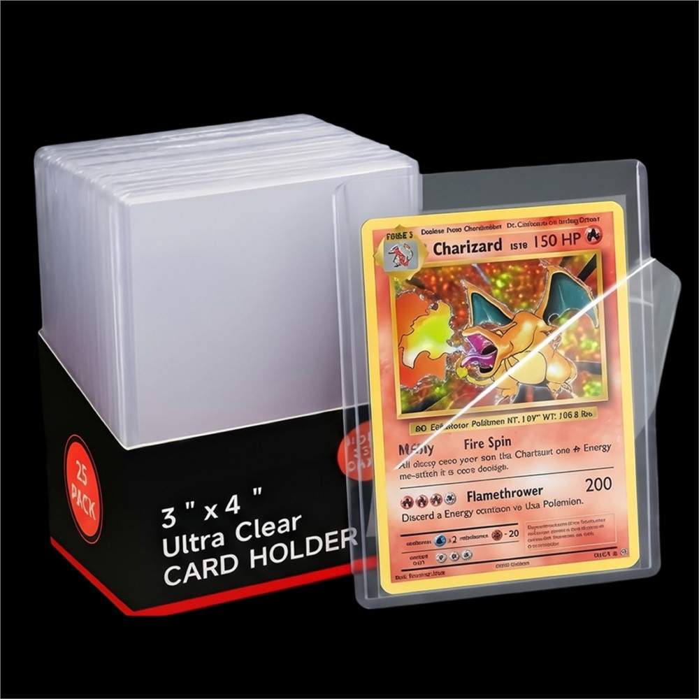 25-100 قطعة غلاف كرتوني صلب شف - مراجعة Collector Card Sleeve وسعره